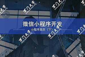 小程序实战开发特训班【完结】