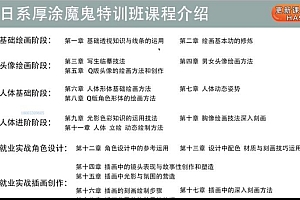 轻微课-【魔鬼特训班】日系厚涂班