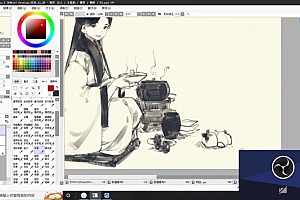 肥大不咕2022古风水墨人物团练课第1季【画质不错只有视频】