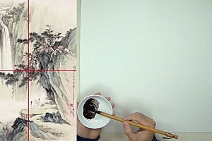 【缺课】一朵云山水绘画2023年【画质高清只有视频】