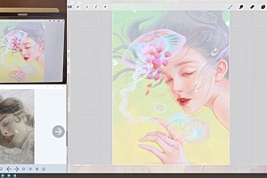 杜鹃2022年梦幻光影人像特训班第五季ipad插画课【画质还行有笔刷】