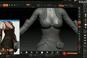 【12月上新】zbrush次世代风格角色全流程制作教学【画质高清只有视频】