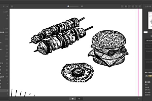 欧阳鹏杰版画风格商业课程0基础手绘插画课