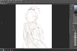 瑶背背十二花神2022古风水彩插画课【画质高清有笔刷】
