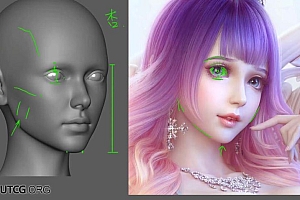【缺课】cavan第二期美型女性角色制作全流程高级课程【画质高清有部分素材】