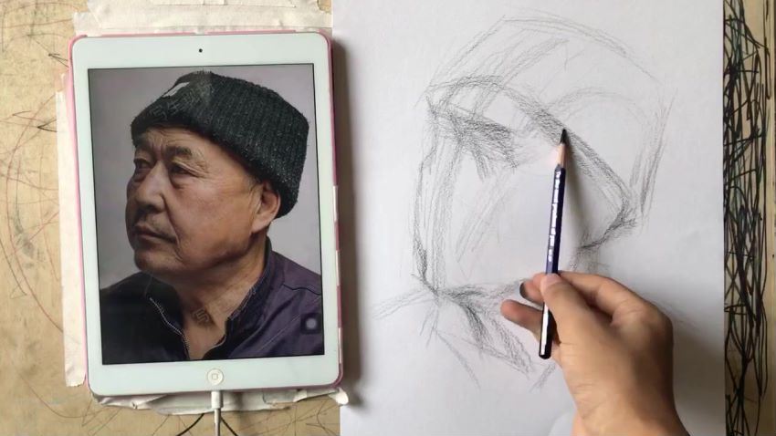 周旭波素描头像课堂