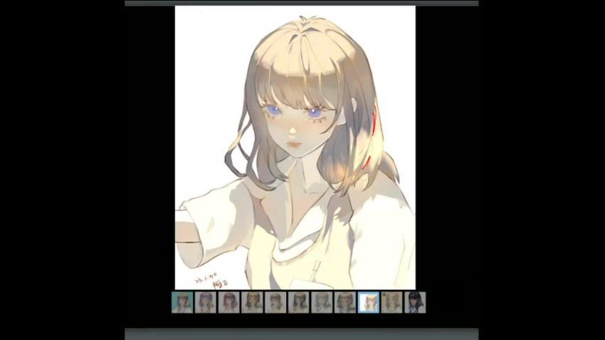 ZILA团练第1期2023日系人物速写色彩光影ipad插画课【画质还行有笔刷】