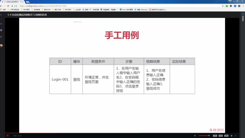 慕课：基于selenium的web自动化测试