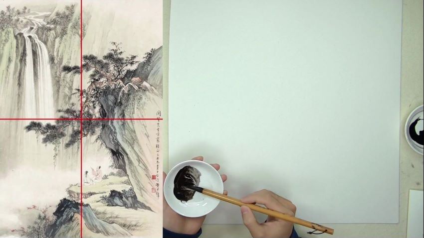 【缺课】一朵云山水绘画2023年【画质高清只有视频】