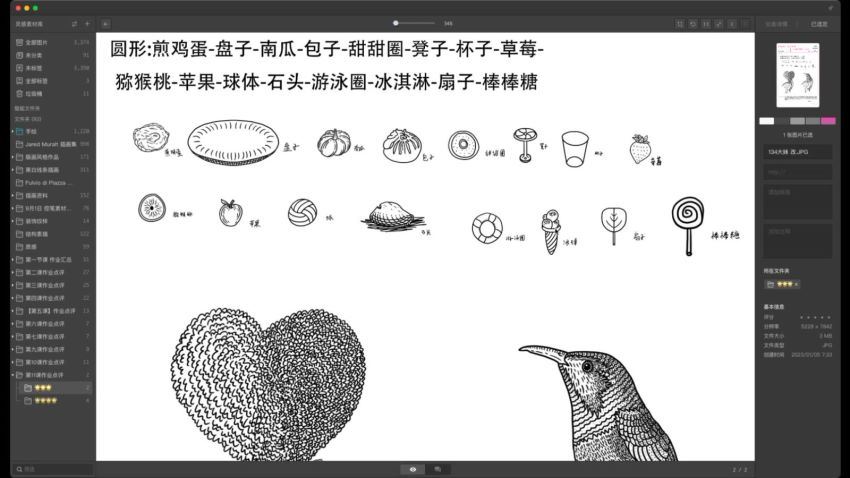 欧阳鹏杰2023版画风格商业课程0基础手绘插画课【画质不错只有视频】