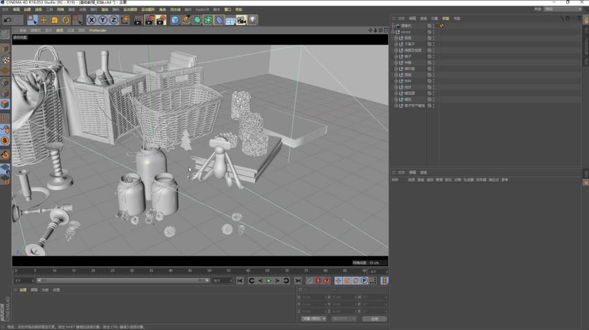 老梁Redshift for Cinema 4D从0到1的渲染综合实战案例【画质高清有素材】