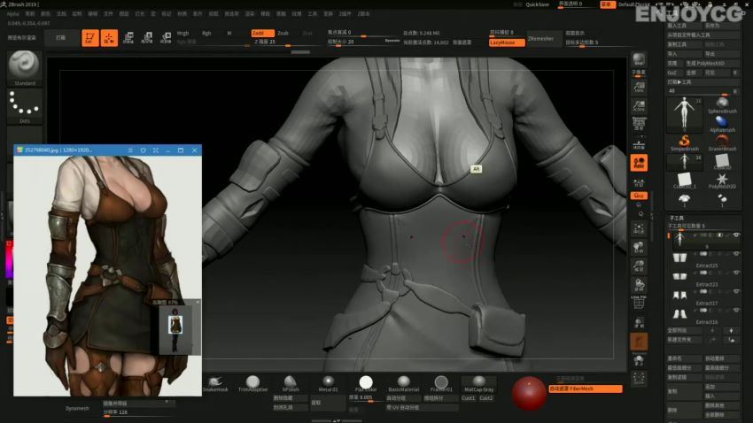 【12月上新】zbrush次世代风格角色全流程制作教学【画质高清只有视频】