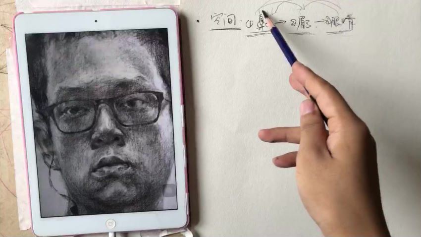 周旭波素描头像课堂