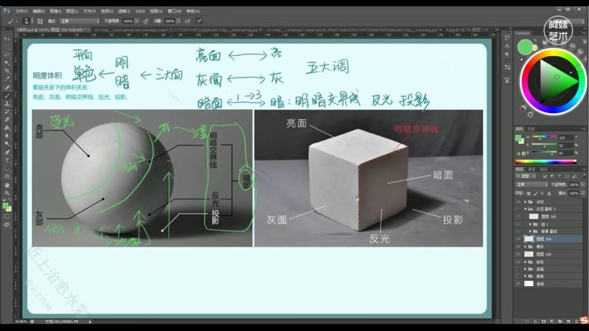 阿妹艺术近上白映2022日系不透明水彩风景系统课第1期【画质不错只有视频】